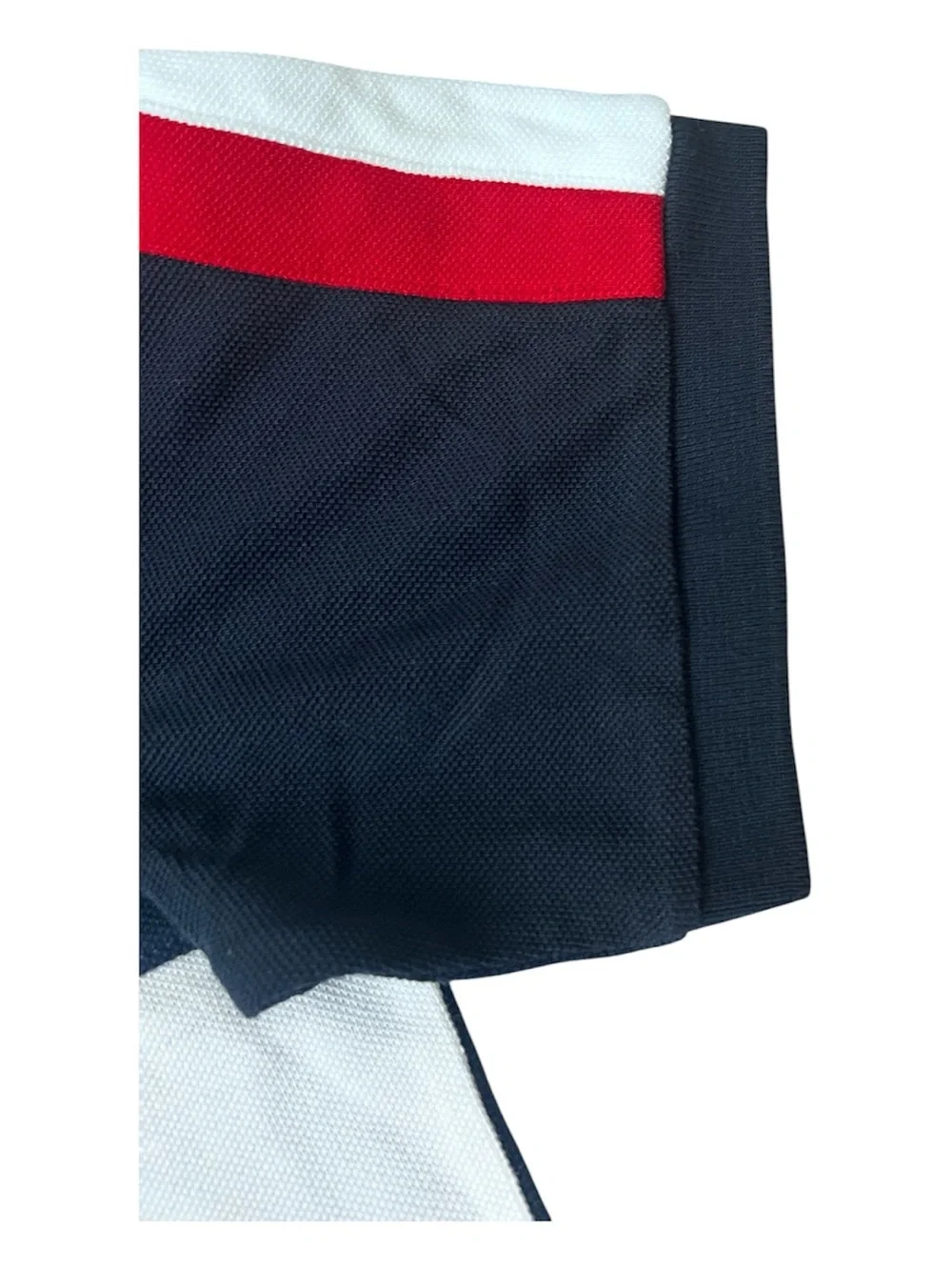 Polo by Ralph Lauren Navy, White & Red Colorblock Polo